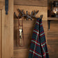 Antler Wall Hook, Cast Iron Cabin and Lodge for Coats or Hats