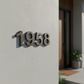 House Address Numbers, 5 Inch Cast Iron for Door or Mailbox
