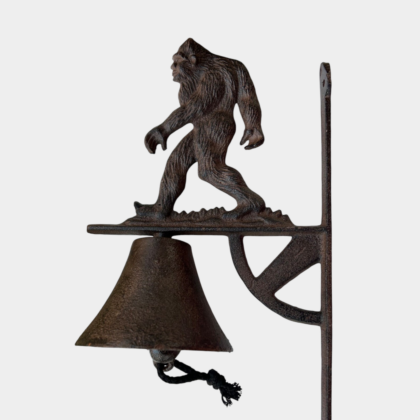 Bigfoot Doorbell, Rustic Cast Iron Sasquatch Porch Bell