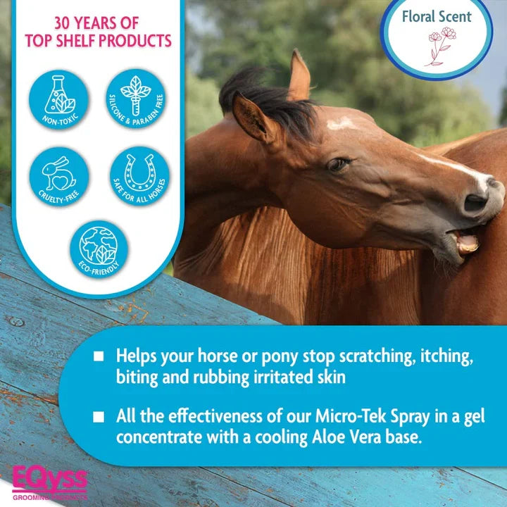 EQyss Micro-Tek Equine Gel 16 oz. Aloe Cooling Leave-On Horse Skin Soother