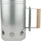 21st Century Steel Charcoal Starter Lights Charcoal Without Fluid Uses Newspaper