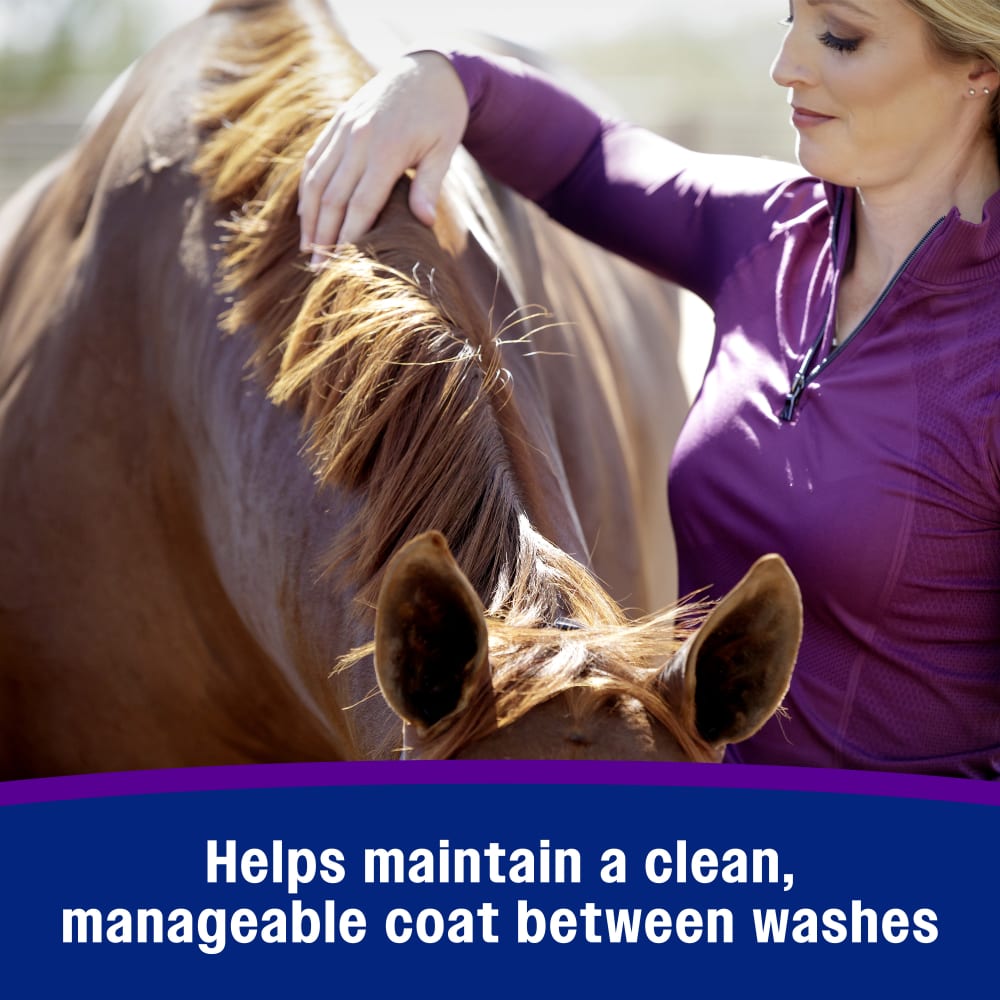 Farnam Vetrolin Shine Coat Conditioner & Shine Spray for Horses Mane Tail 64 oz.