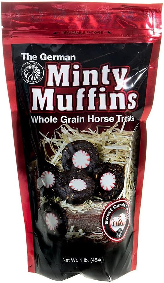 The German Minty Muffins 1lb Horse Treats All-Natural Sweet Mint Molasses Ziplock