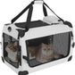 Large Cat Carrier for 2 Cats Soft Sided Travel Crate Up to 55lbs