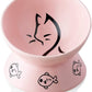 Raised Cat Bowl for Dry Wet Cat Food
