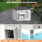 Elevated Insulated Heated Cat House with Escape Door, Standard