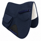 Derby Originals All Purpose English Saddle Pad with Pockets Half Fleece lined for Shock Absorbing Wither Relief Design for comfort and Trail Riding.