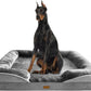Orthopedic Dog Bed Sofa with Bolster Washable Cover Waterproof Liner