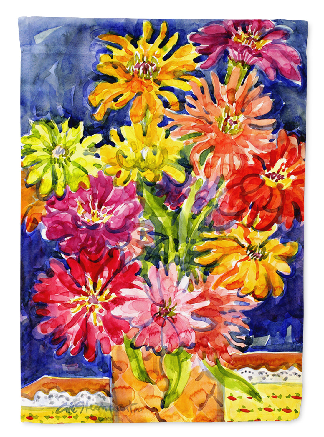 Flower - Gerber Daisies Flag Canvas House Size 6069CHF