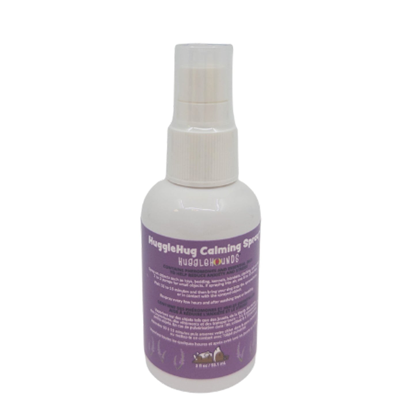 HuggleHug™ Lavender Bone & 2oz Calming Spray Dog Toy Set