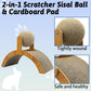 Rabbit Scratching Toy Sisal Ball Cardboard Scratcher for Small Pets