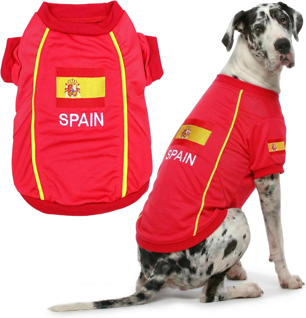 Parisian Pet Breathable Mesh Soccer Jersey for Dogs, XS–5XL
