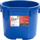 API Heated Flat Back Bucket 20QT No-Freeze Water Pail Horses Livestock Blue