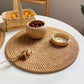 Vietnamese Rattan Coaster Set – Heatproof Cup & Teapot Mats