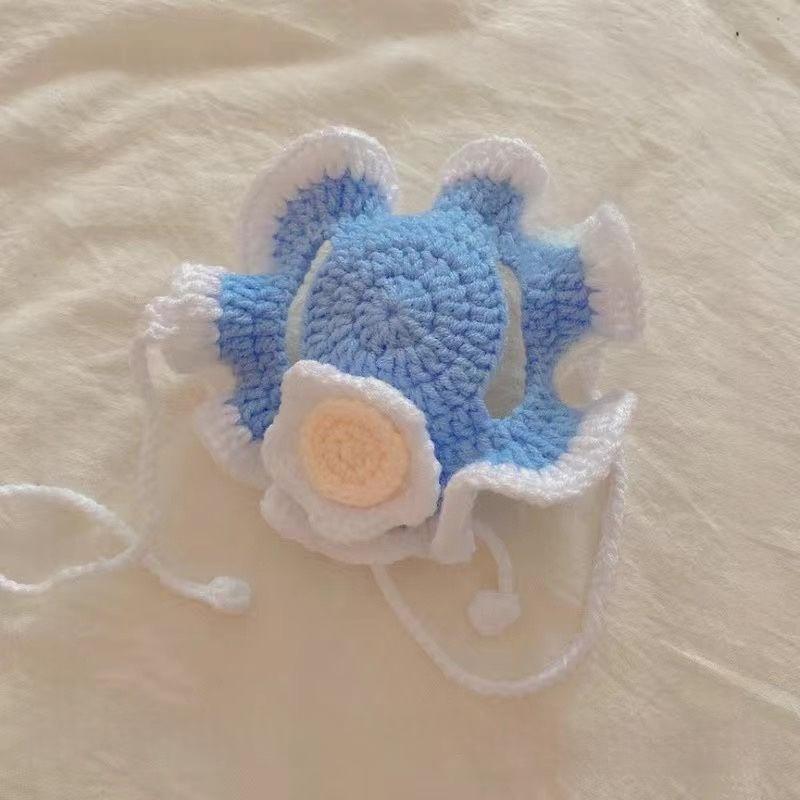 Pet Hat Dog And Pet Headwear Cute 3D Knitted Wool Bonnet Finished Cat Item