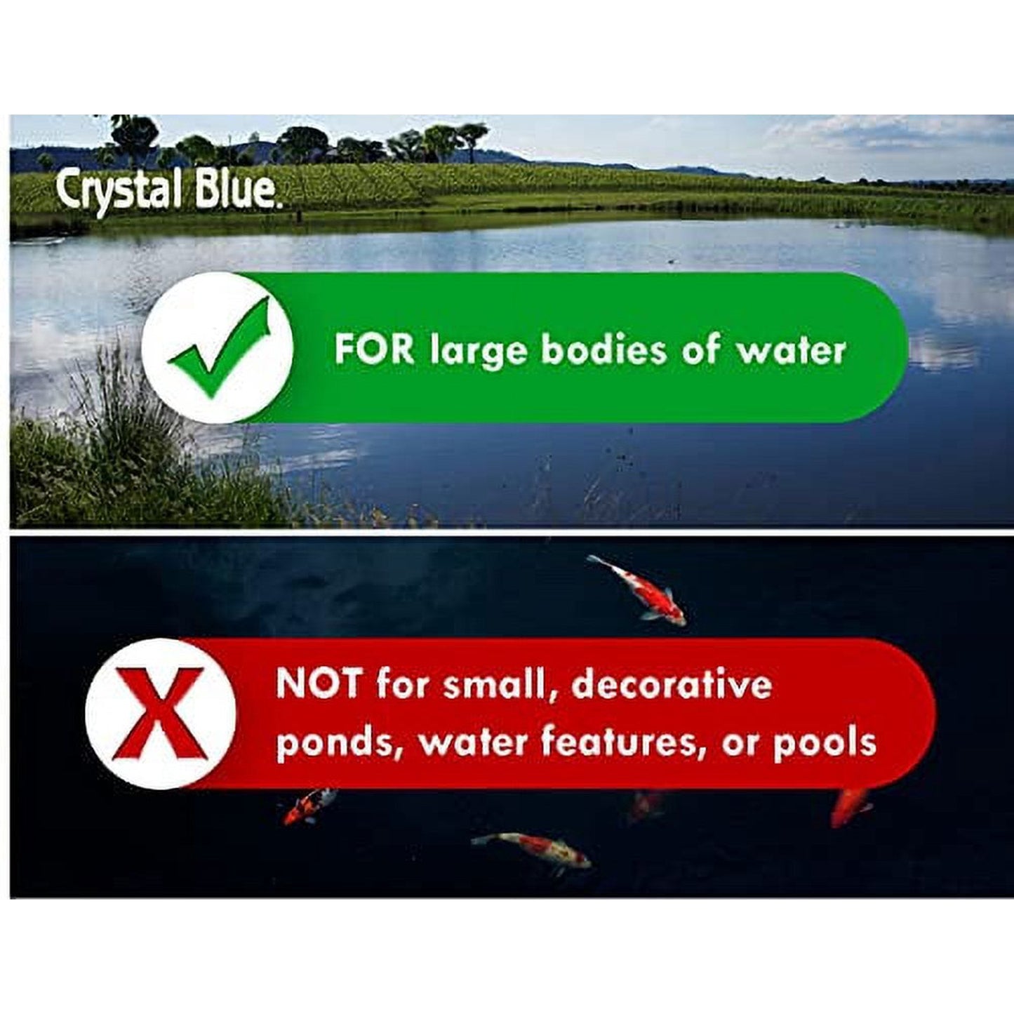 Crystal Blue Lake & Pond Dye 1 Gallon Royal Blue Water Colorant Treats 1 Acre