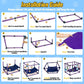 Indoor Puppy Play Gym with Hammock 8 Toys Dog Enrichment Activity Center