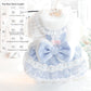 Bow-knot Lace-trimmed Small Pet Clothing