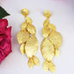 Cascading Leaf Statement Earrings
