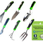 Stainless Steel 6pc Gardening Tool Set (Includes Trowel Transplanter Rake Weeder Cultivator Fork)