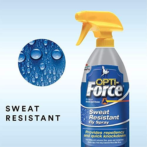 Manna Pro Opti-Force Sweat Resistant Fly Spray for Horses 32 oz.