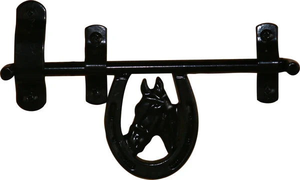 Horse Entrance Decor Bundle Coco Coir Horse Mat & Horse Head Door Latch