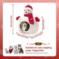 Christmas Snowman Cat Cave Bed – Cozy Indoor Pet Hideaway