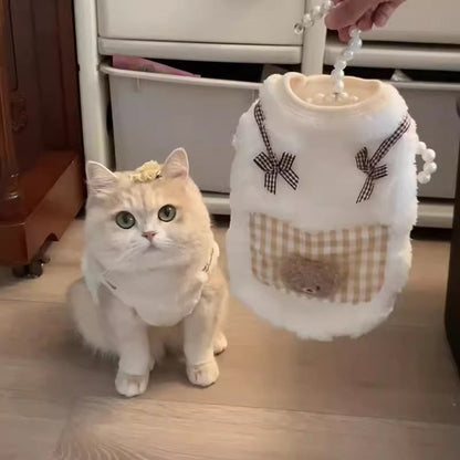 Cat Clothes Autumn And Winter Style Anti-shedding Warm Fleece Clothing