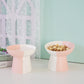 Ceramic Pet Slant Mouth Dog And Cat Food Bowl Set