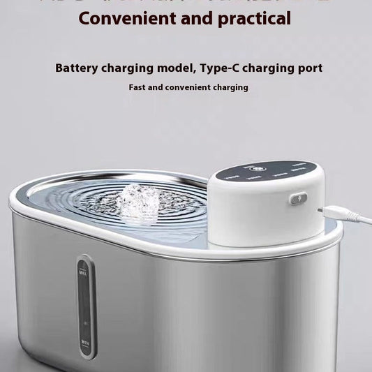 Non-plug-in Infrared Induction Pet Dog Drink Fountain