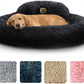 Medium Calming Dog Bed 30in Donut Plush Washable Bed Up to 45lbs