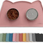 Silicone Pet Feeding Mat – Waterproof Non-Slip Bowl Mat, 36 Options