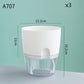 Automatic Water-Absorbing Flower Pot Plastic Resin Transparent Flower Pot