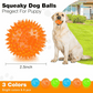 Pelotas chirriantes interactivas de 2.5” para cachorros, juguetes para la dentición, masticables para perros pequeños, limpieza dental y adiestramiento