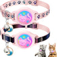2-Pack AirTag Cat Collars with Breakaway Buckle, Reflective & Waterproof