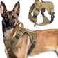 No Pull Tactical Dog Harness Molle Vest Adjustable Medium Large Dogs