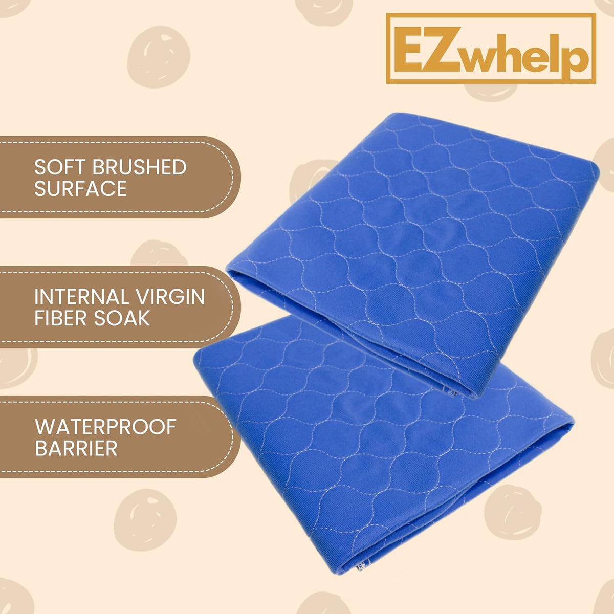 EZwhelp Alfombrillas de secado rápido - Alta absorción - Azul