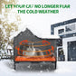 Insulated Weather-Resistant Heated Cat Shelter with Thermostatic Pad – Medium