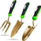 Titanium Garden Tool Set - Includes Hand Trowel Transplanter Cultivator