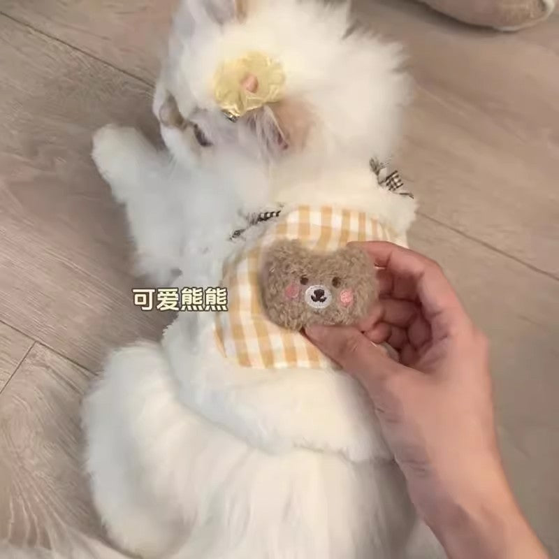 Cat Clothes Autumn And Winter Style Anti-shedding Warm Fleece Clothing