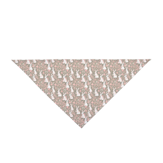 Blushing Meadow Bunny Parade Pattern - Pet Bandana Pet Zen