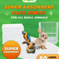 Guinea Pig Cage Liners Disposable 50 Pack Absorbent Small Pet Pads 14x18