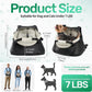 Small Dog Car Seat Booster PU Leather Travel Seat for Dogs up to 7lbs