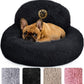 Medium Calming Dog Bed 30in Donut Plush Washable Bed Up to 45lbs
