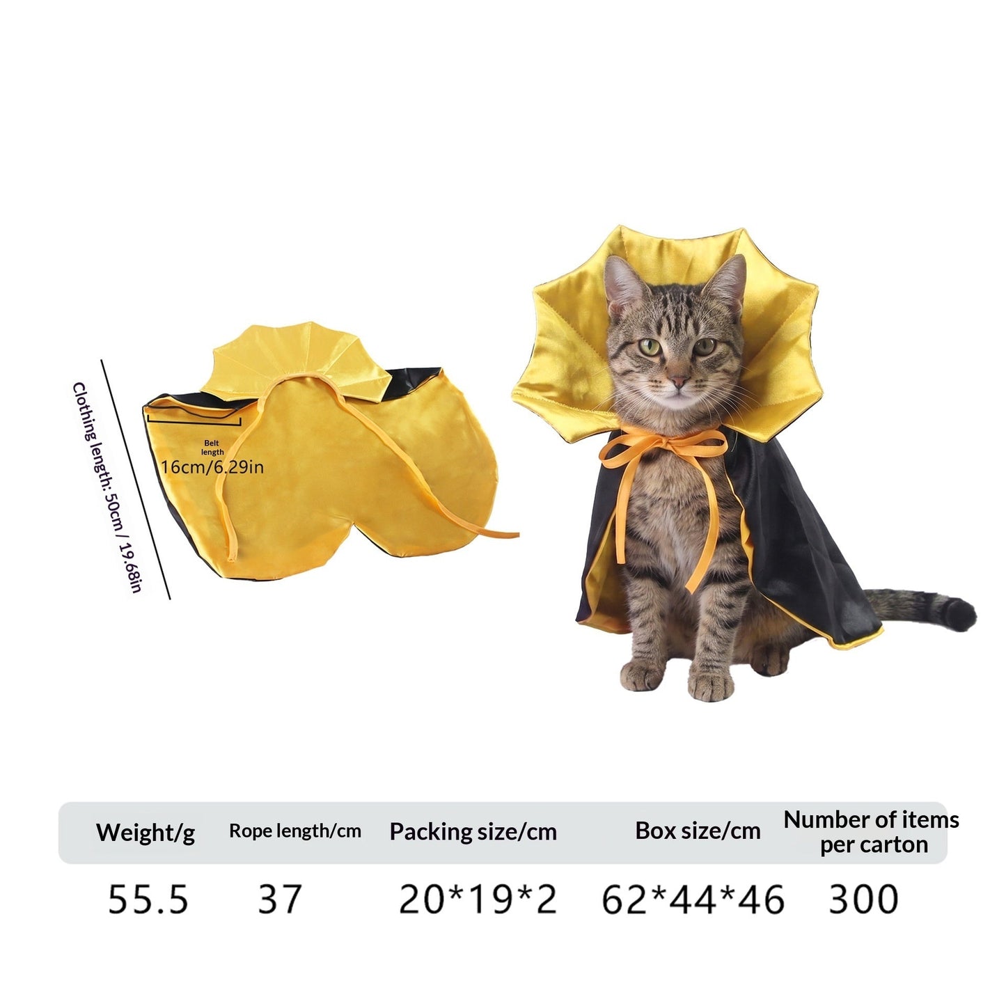 Pet Costume Cat Transformation Funny Holiday Dress-Up Outfit