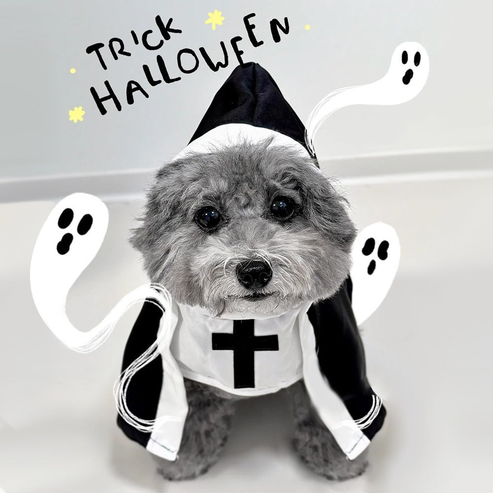 Pet Costume Cat Transformation Funny Holiday Dress-Up Outfit