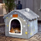 Indoor Dog House Bed Memory Foam Foldable Washable Small Medium Large