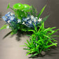 PREMIUM Small Artificial Aquarium Plants - Set of 2 - Aquatics Safe