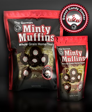 The German Minty Muffins 1lb Horse Treats All-Natural Sweet Mint Molasses Ziplock