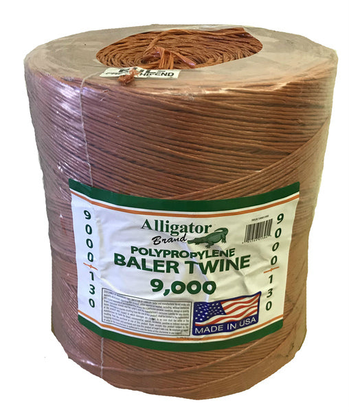 Alligator Brand Orange Polypropylene Baler Twine 9000 ft High Strength Trouble-Free
